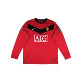 Manchester United 2009-10 Home Long Sleeve (Valencia #25)