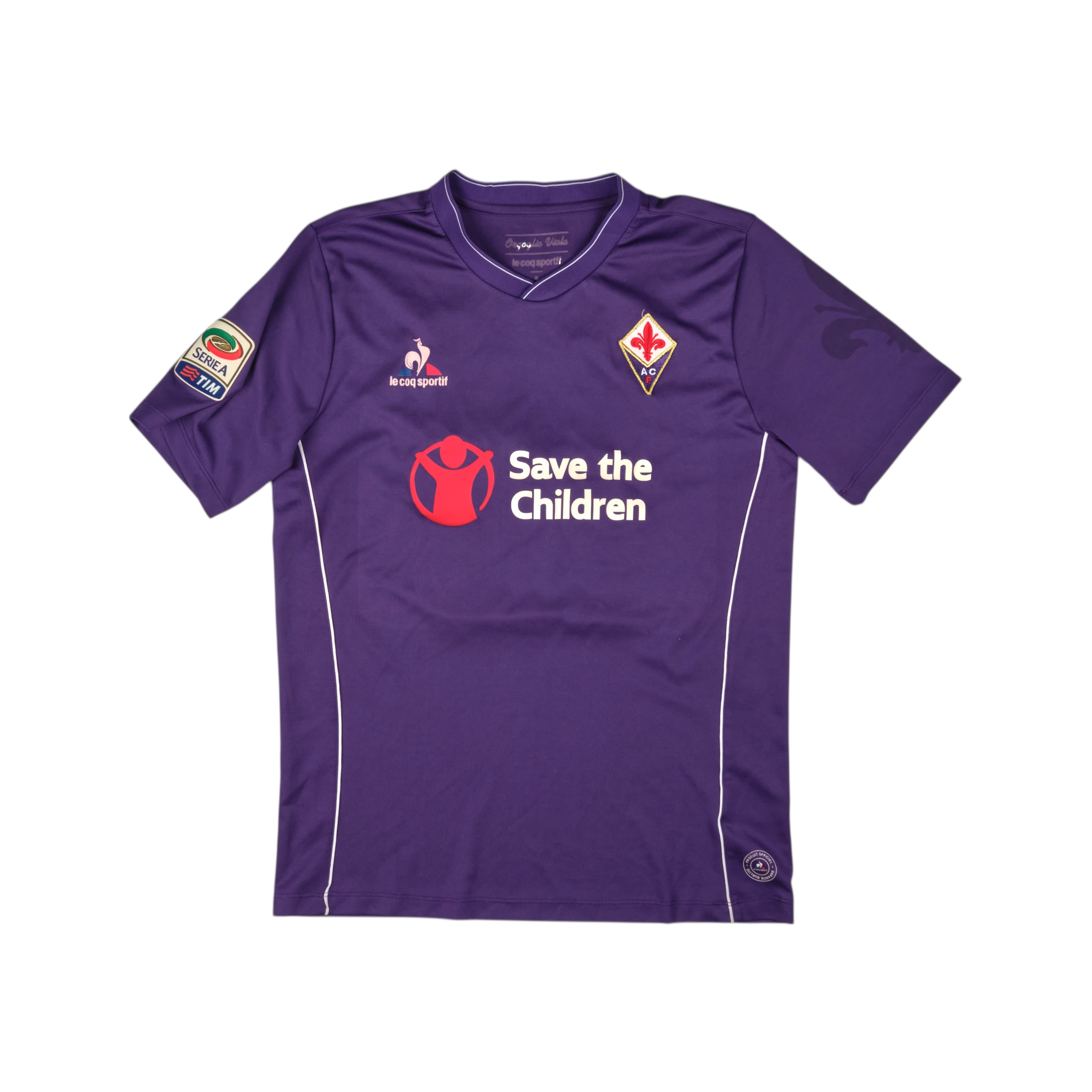 Fiorentina 2015-16 Home #18 SUAREZ — football shirt