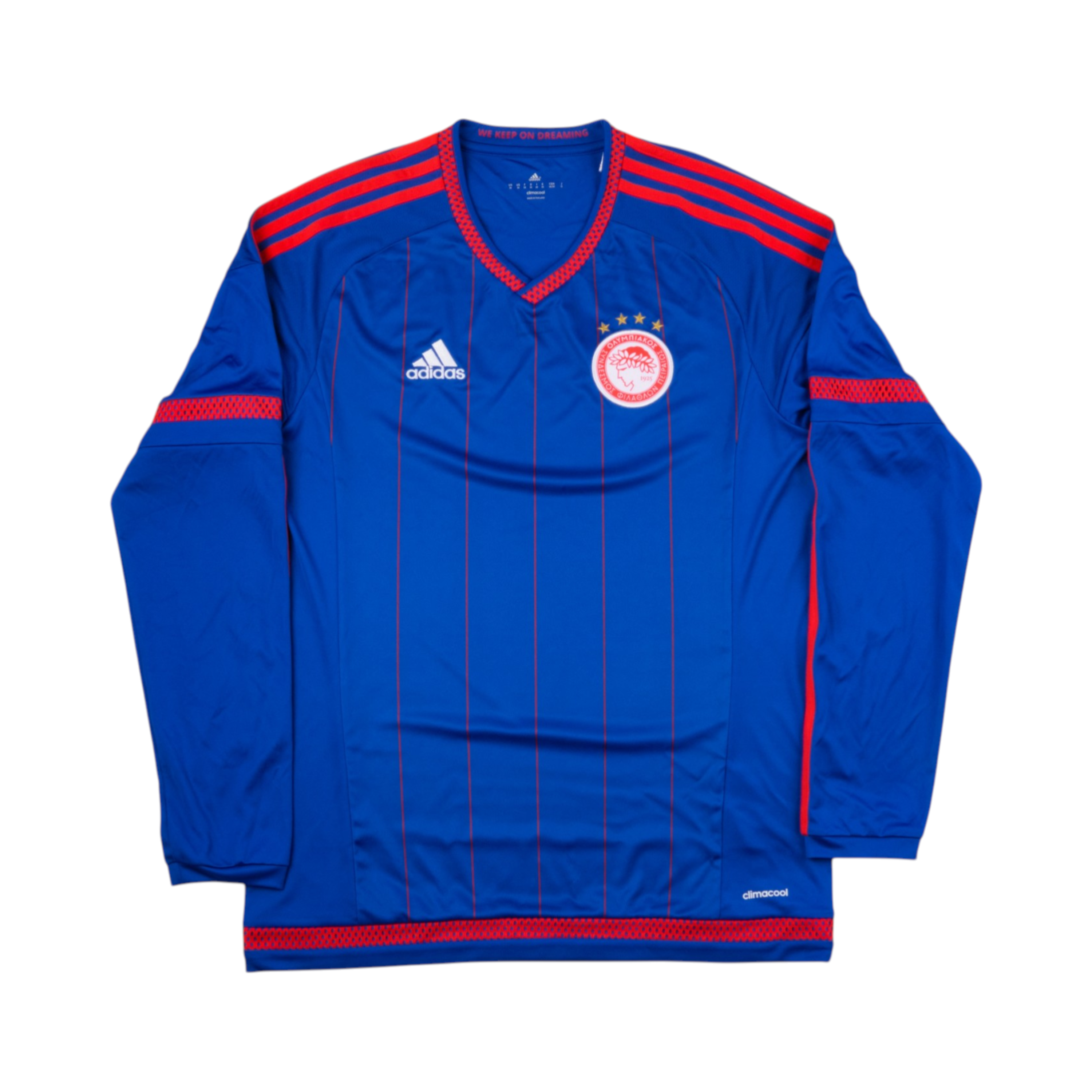 Olympiacos 2015-2016 Away Long Sleeve 90th Anniversary — football shirt