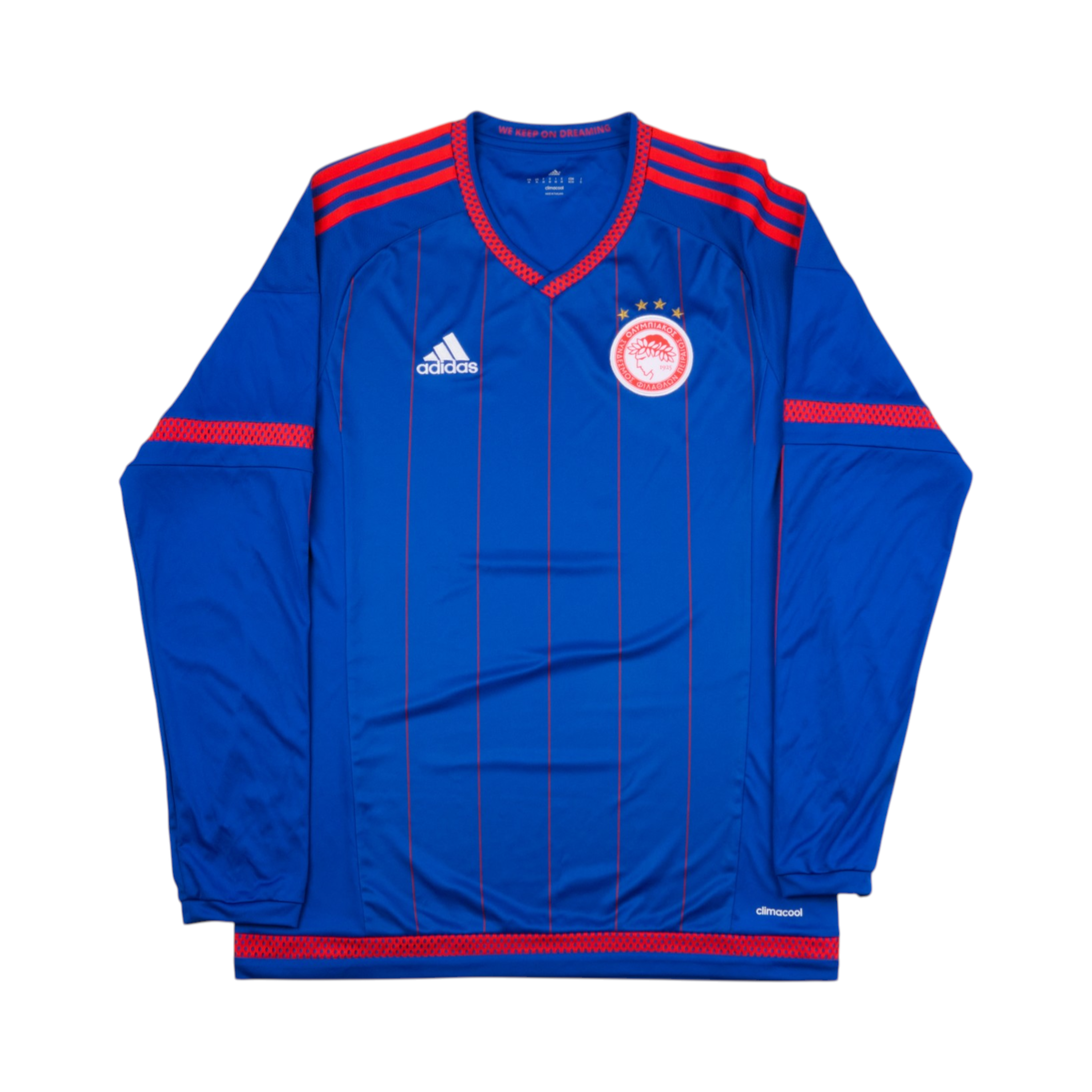 Olympiacos 2015-2016 Away Long Sleeve 90th Anniversary — football shirt