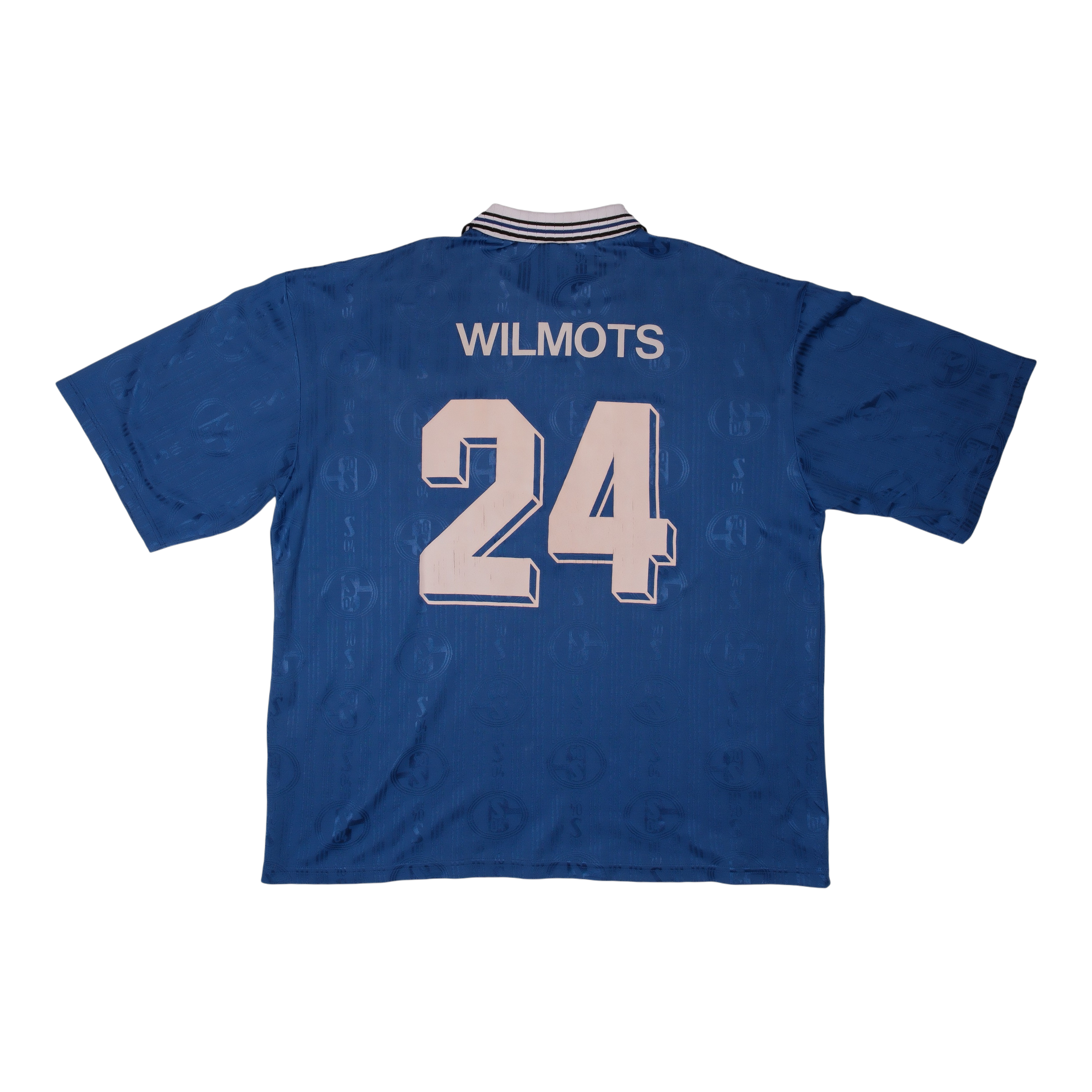 FC Schalke 04 1996-97 Home Shirt (#24 WILMOTS)
