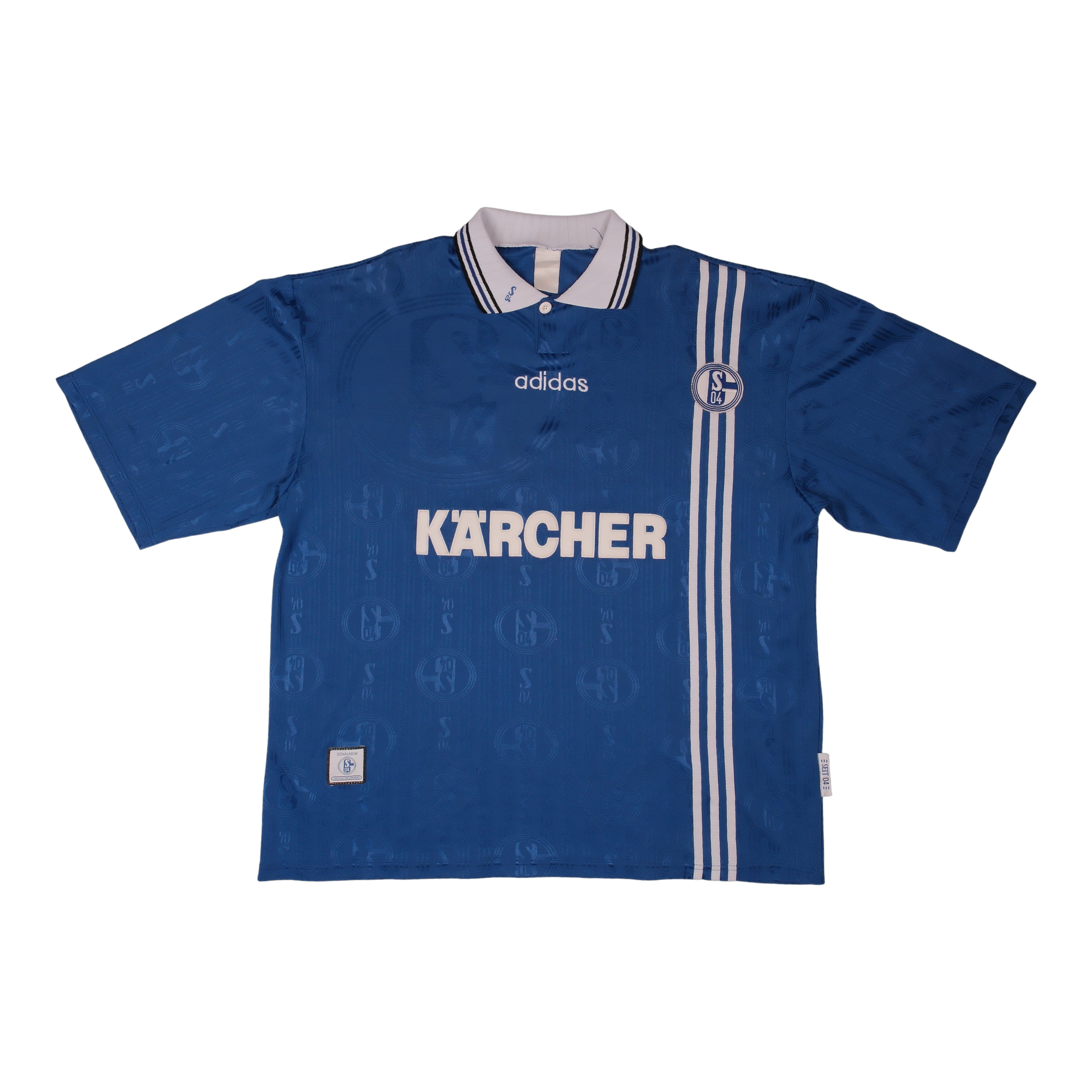 FC Schalke 04 1996-97 Home Shirt (#24 WILMOTS)