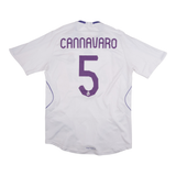 Real Madrid 2007-08 Home Shirt (#5 CANNAVARO)