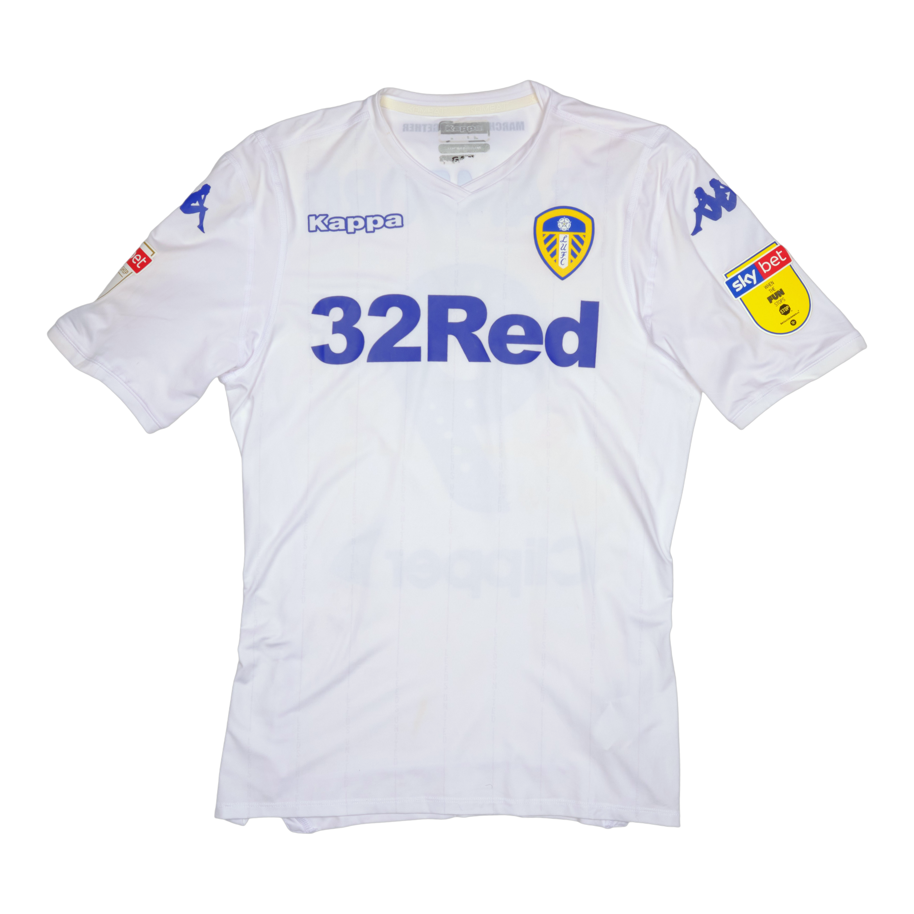 Leeds United 2016-17 Home Shirt Player Issue (#9 BAMFORD)