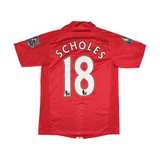 Manchester United 2007-09 Home #18 SCHOLES