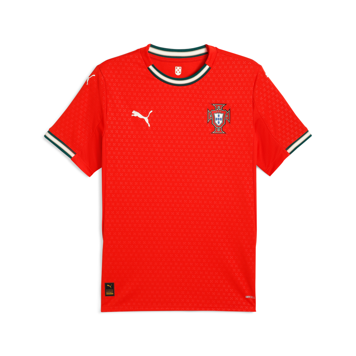 Portugal PUMA 2025 Home Shirt — vintage football shirt, front