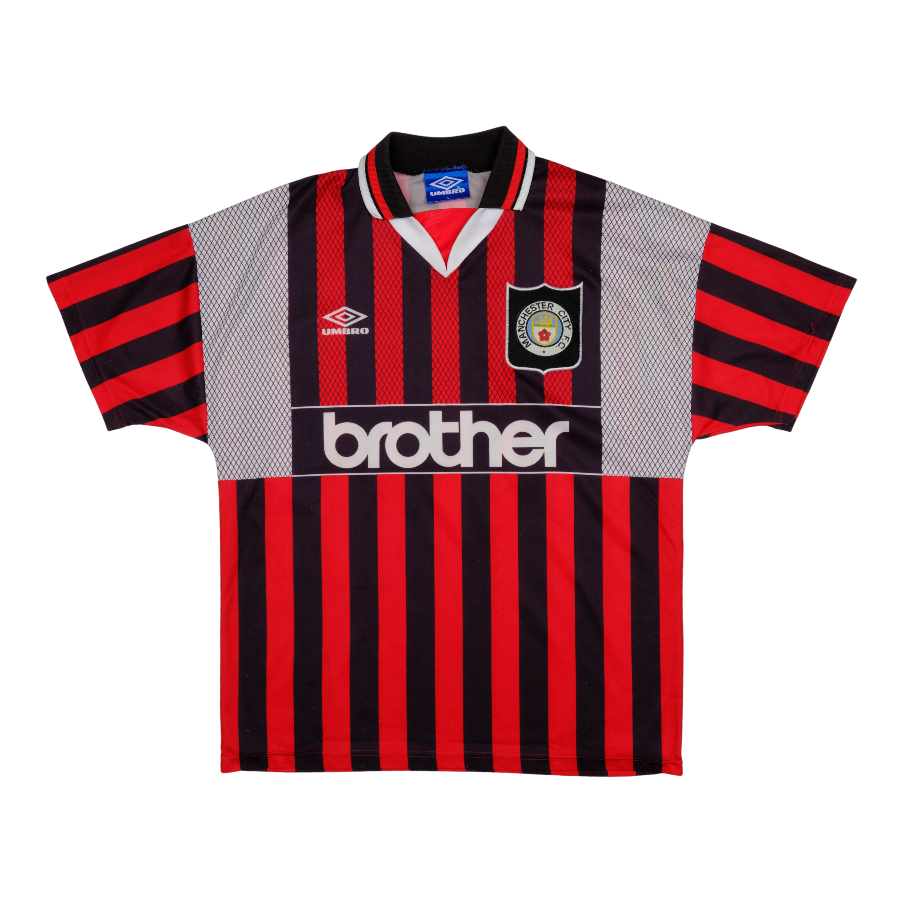 Manchester City 1994-96 Away Shirt (#9 QUINN)