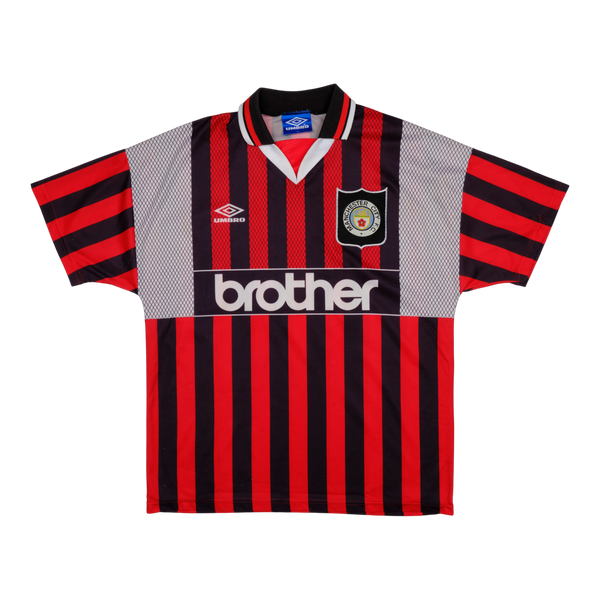 Manchester City 1994-96 Away Shirt (#9 QUINN)