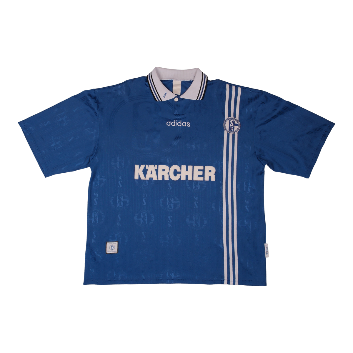 FC Schalke 04 1996-97 Home Shirt (#24 WILMOTS)