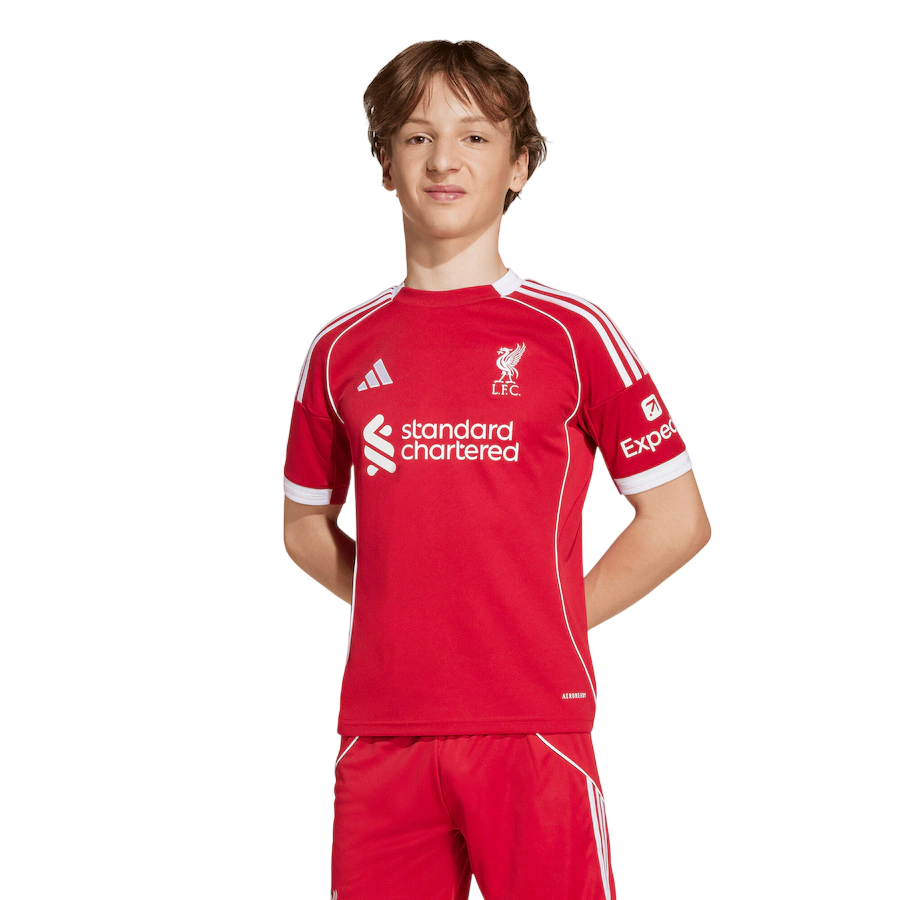Adidas Liverpool 25-26 Home Jersey Kids — vintage football shirt, back