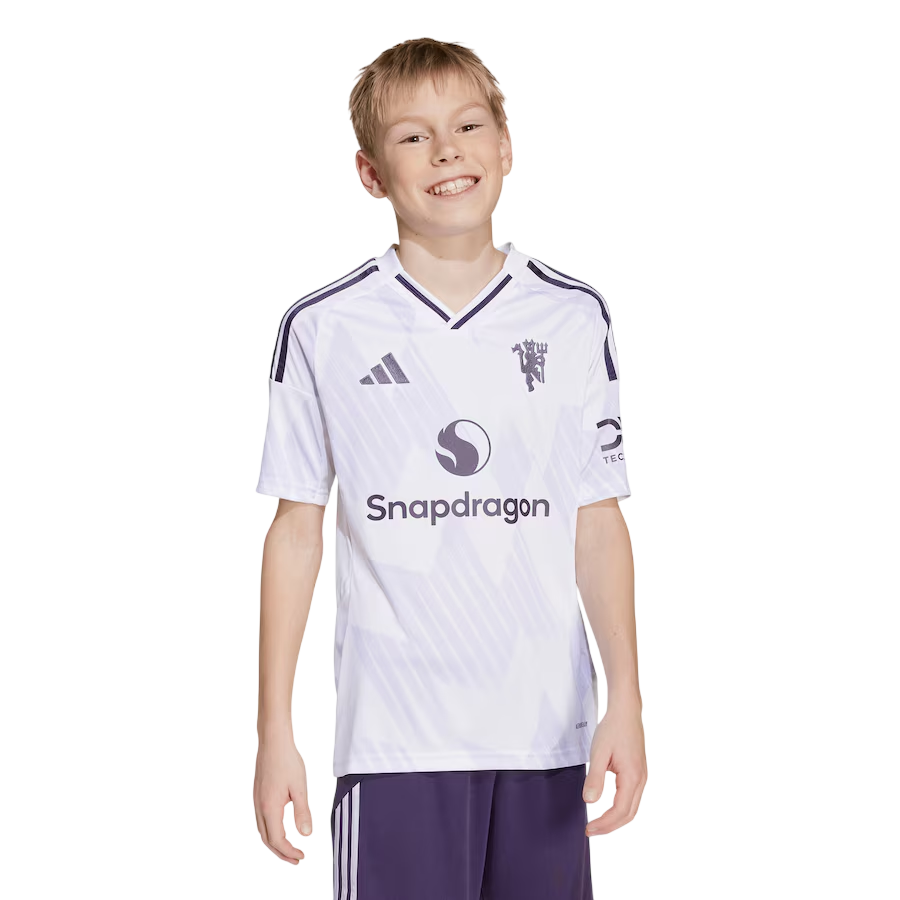 Adidas Manchester United 25-26 Away Jersey Kids — vintage football shirt, back