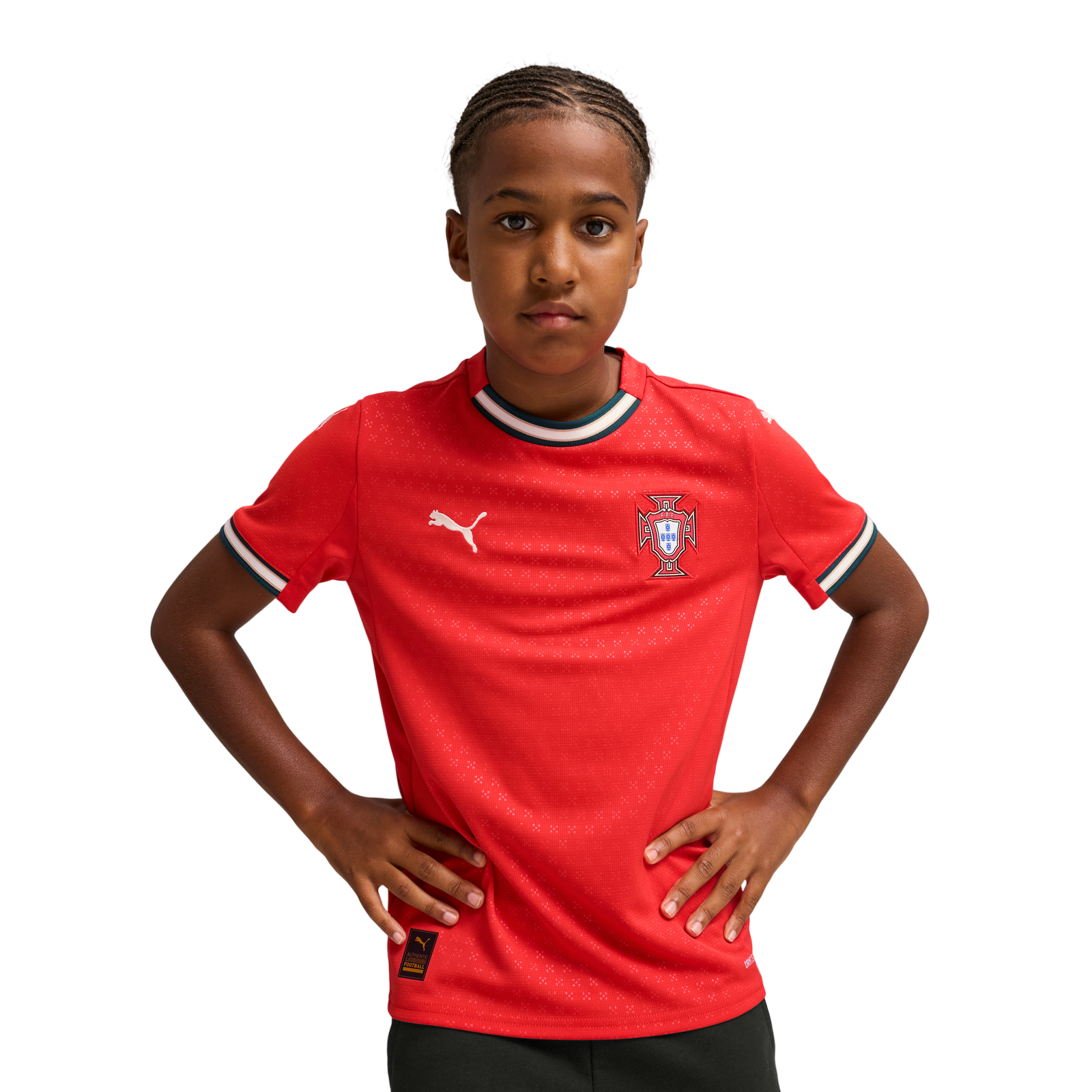 Portugal PUMA Home Shirt Youth — vintage football shirt, back