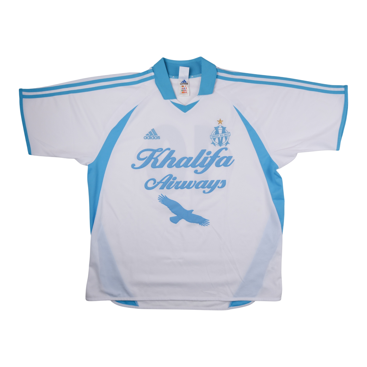Olympique de Marseille 2001-02 Home Shirt (#10) — vintage football shirt, front