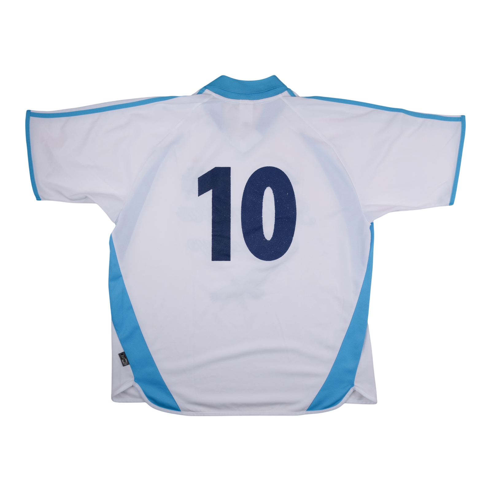 Olympique de Marseille 2001-02 Home Shirt (#10) — vintage football shirt, back