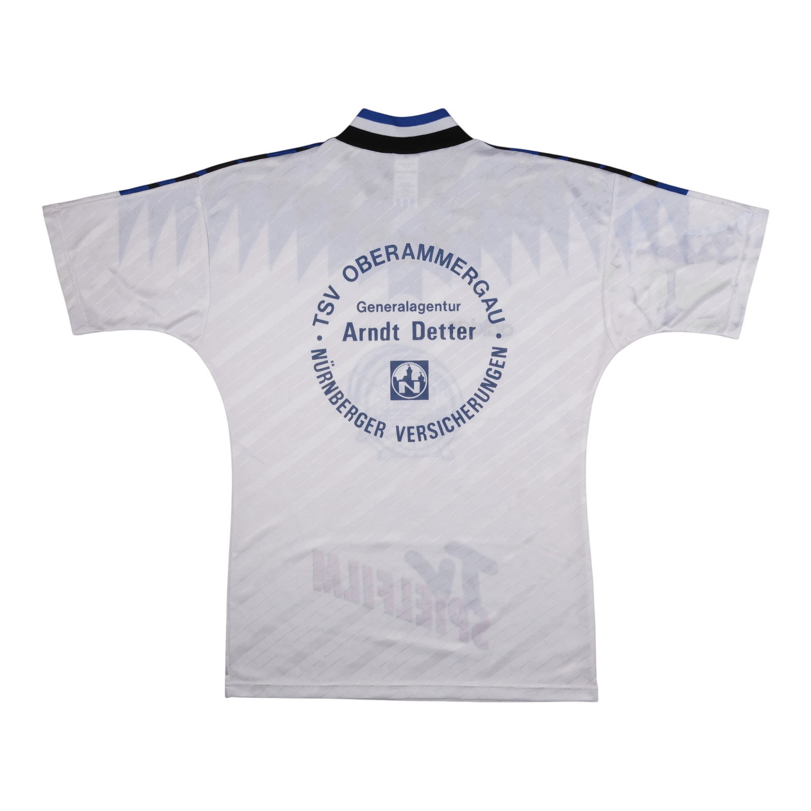 Strasbourg Blank 1995-96 Shirt — vintage football shirt, back