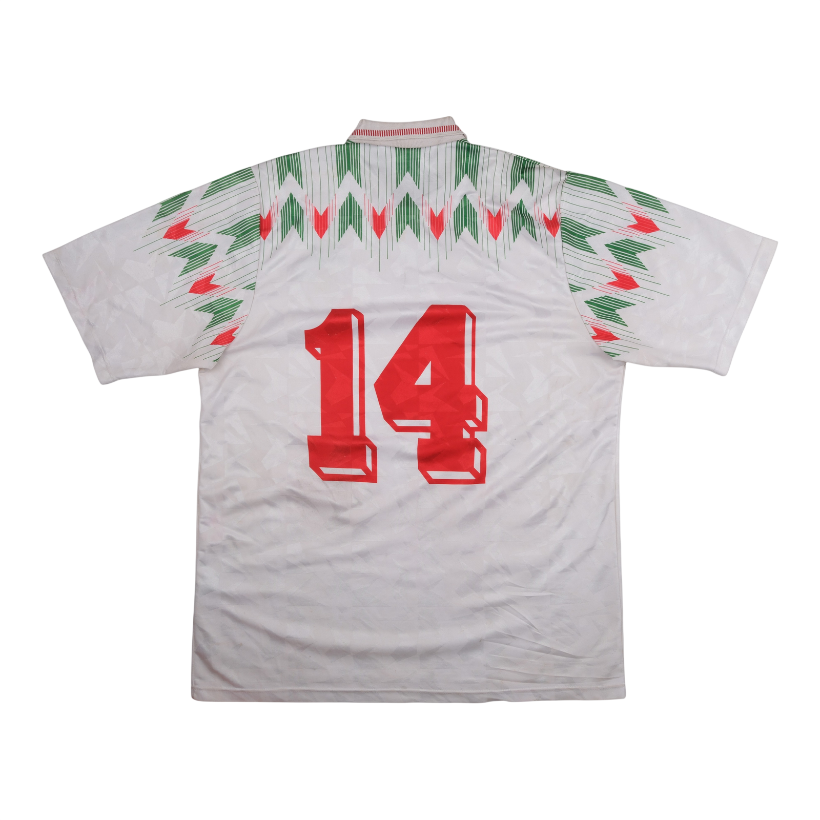 Wales 1990-93 Away Shirt (#14) — vintage football shirt, back