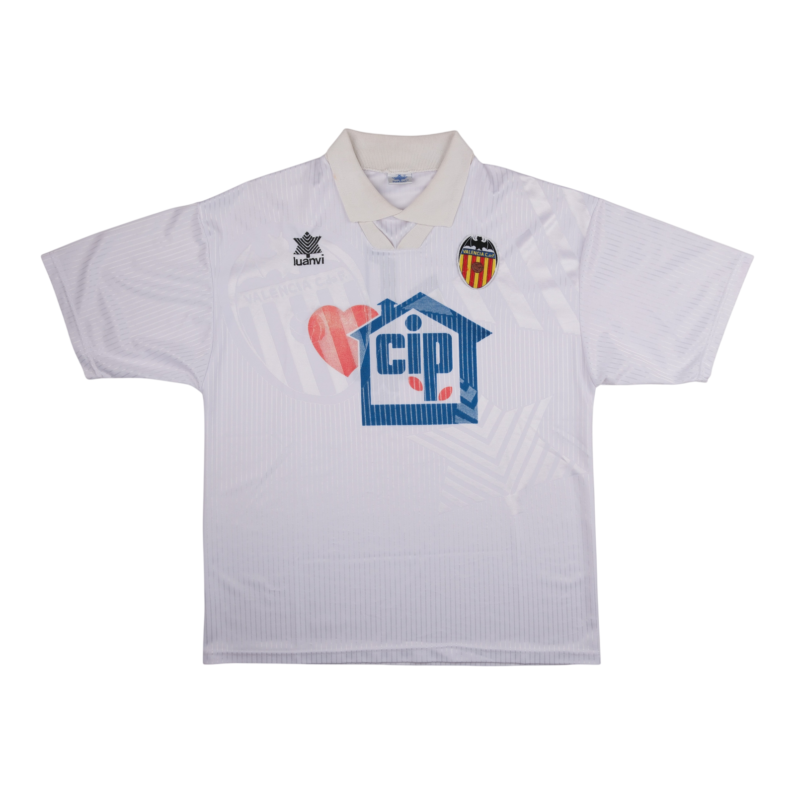 Valencia CF 1994-95 Home Shirt (#4) — vintage football shirt, front