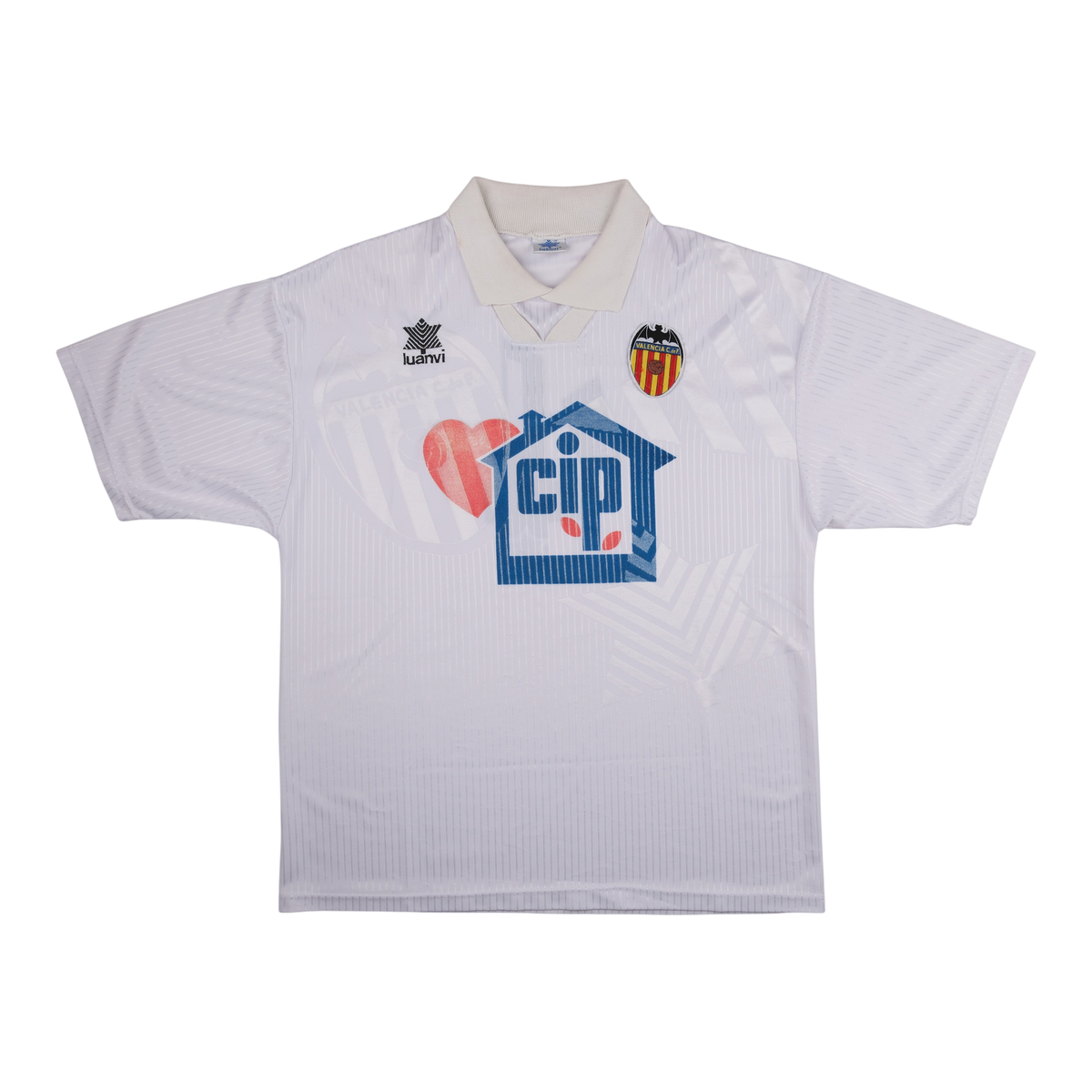 Valencia CF 1994-95 Home Shirt (#4) — vintage football shirt, front