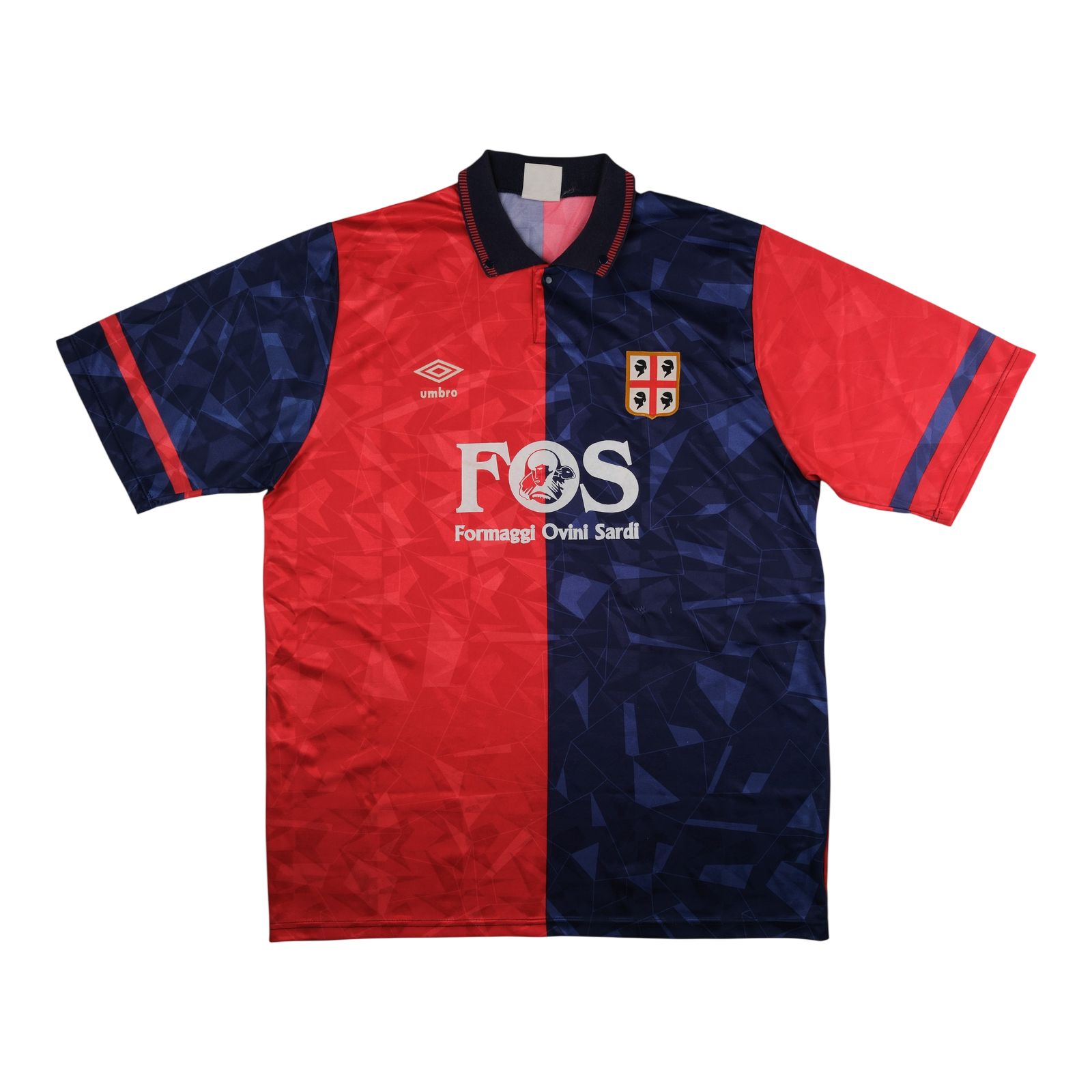 Cagliari 1990-93 Home Shirt (#11) — vintage football shirt, front