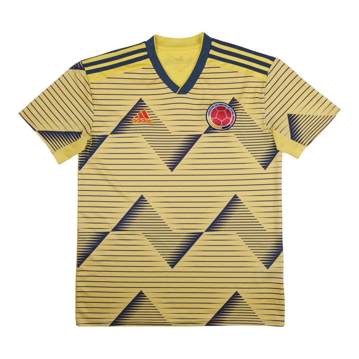 Colombia 2019-20 Home Shirt — vintage football shirt, front
