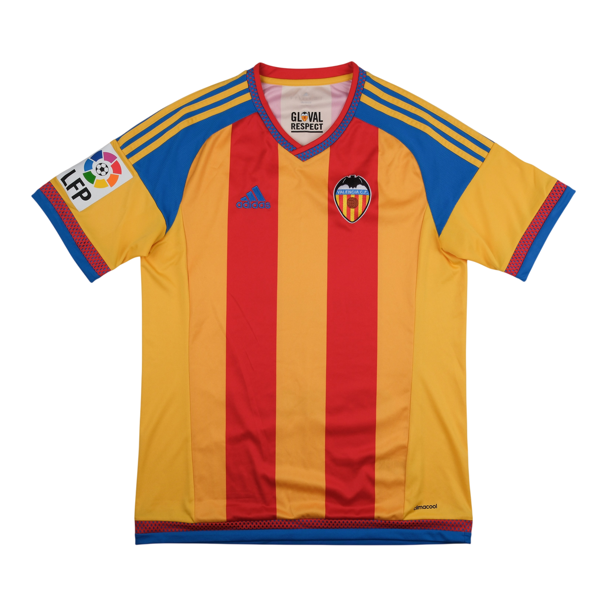 Valencia CF 2015-16 Away Shirt — vintage football shirt, front