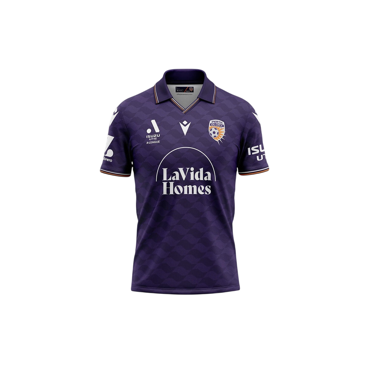 Kids Perth Glory 2025-26 Home — vintage football shirt, front