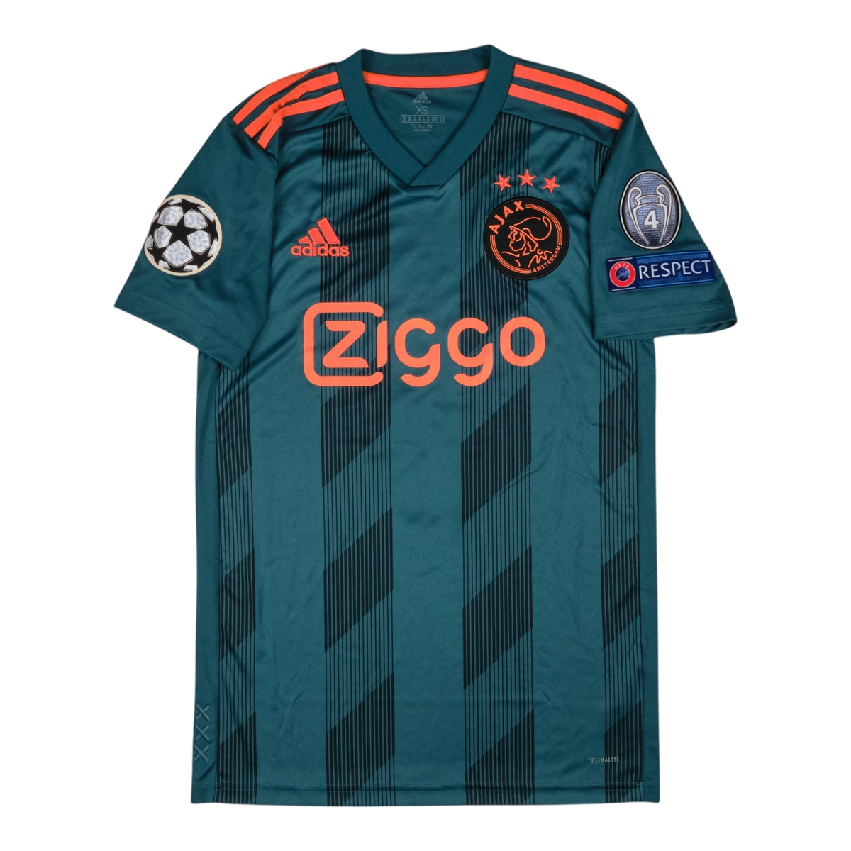 Ajax 2019-20 Away #6 VAN DE BEEK — football shirt