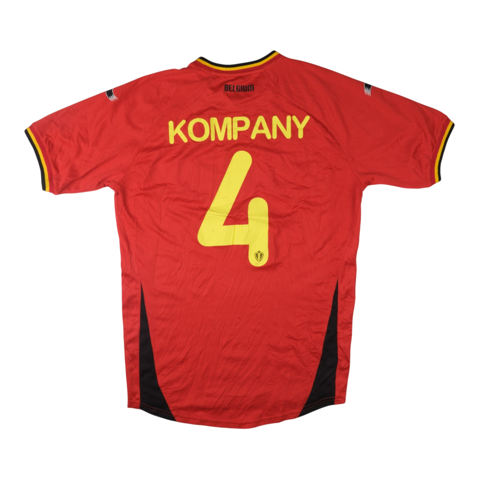 Belgium 2014-15 Home #4 Kompany — vintage football shirt, back