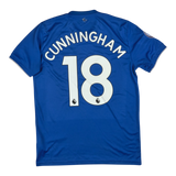 Cardiff City 2018-19 Home #18 Cunningham — vintage football shirt, back