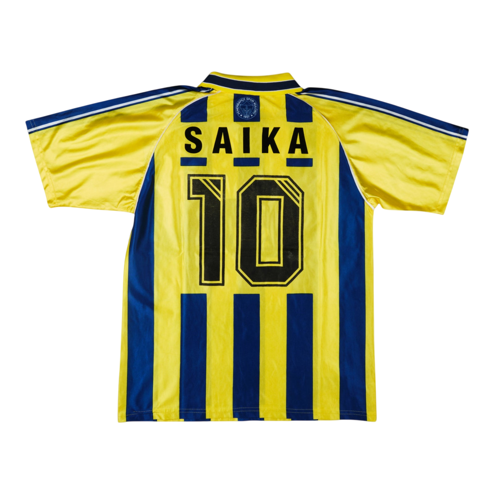 Fenerbahce 2001/02 Home #10 SAIKA — vintage football shirt, back
