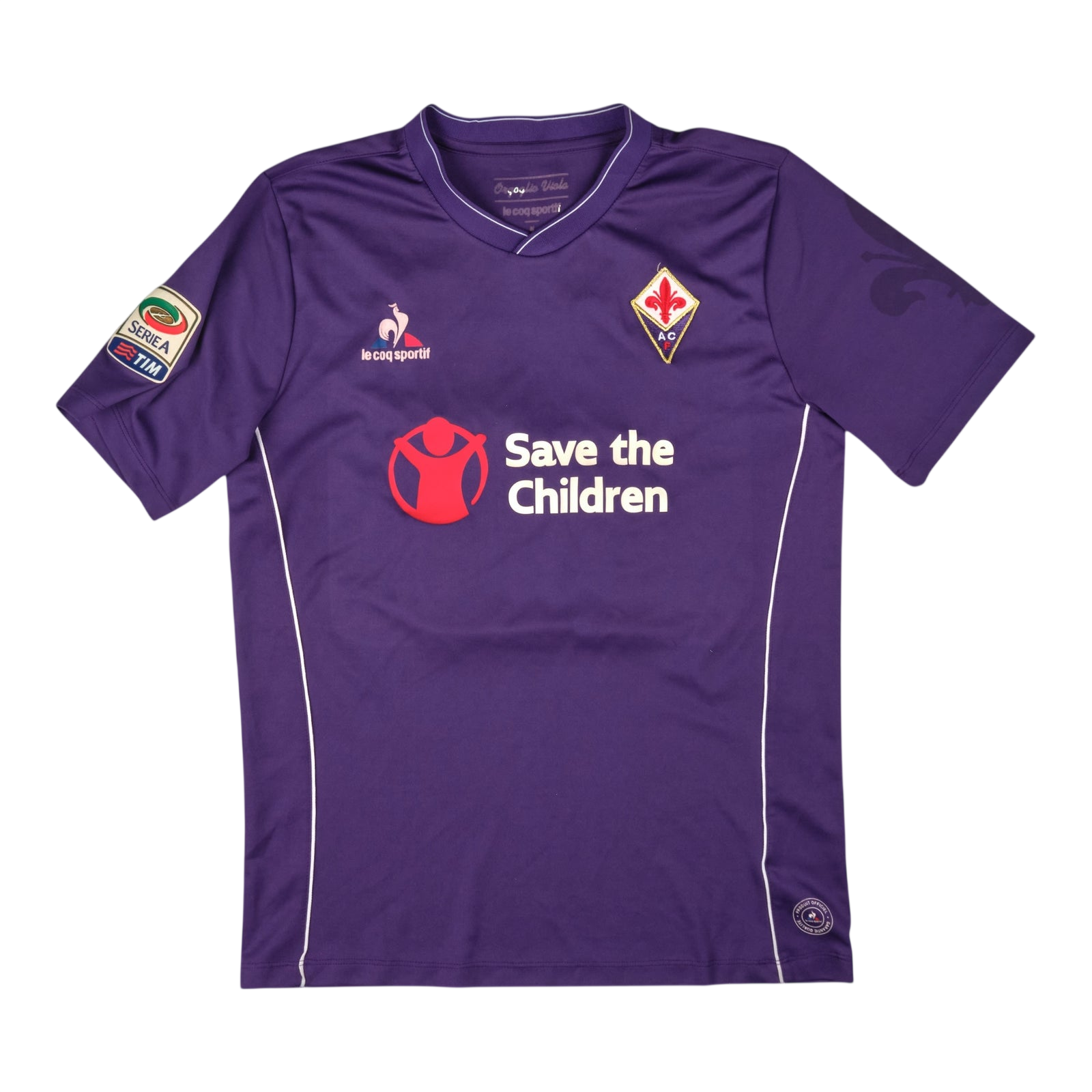 Fiorentina 2015-16 Home #18 SUAREZ — football shirt