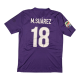 Fiorentina 2015-16 Home #18 SUAREZ — vintage football shirt, back