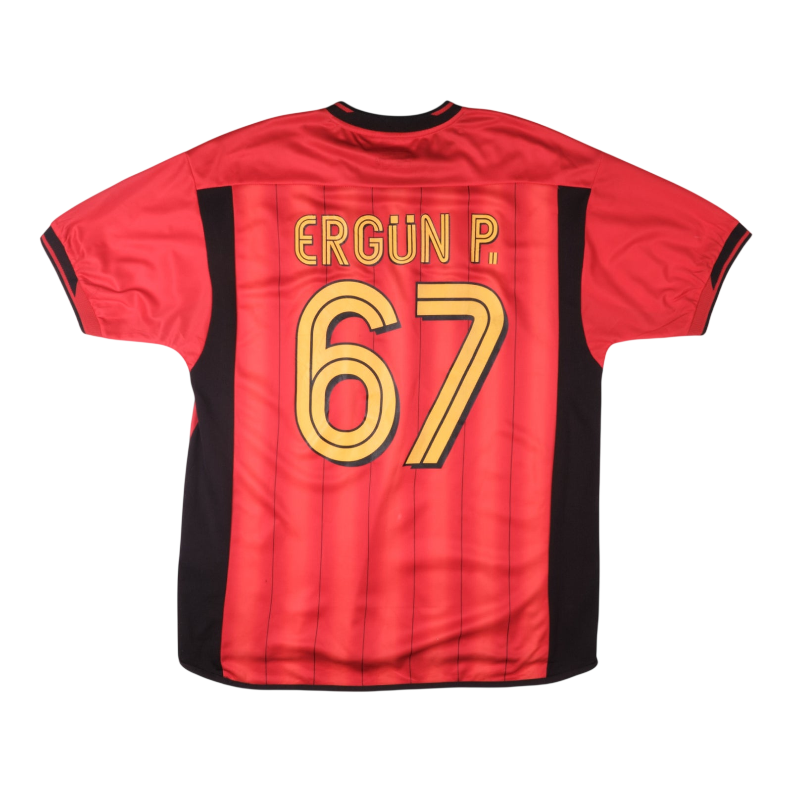 Galatasaray 2003-04 Third Shirt #67 Ergun P — vintage football shirt, back