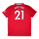 Manchester United 2022-2023 Home (#21 ANTONY) — vintage football shirt, back