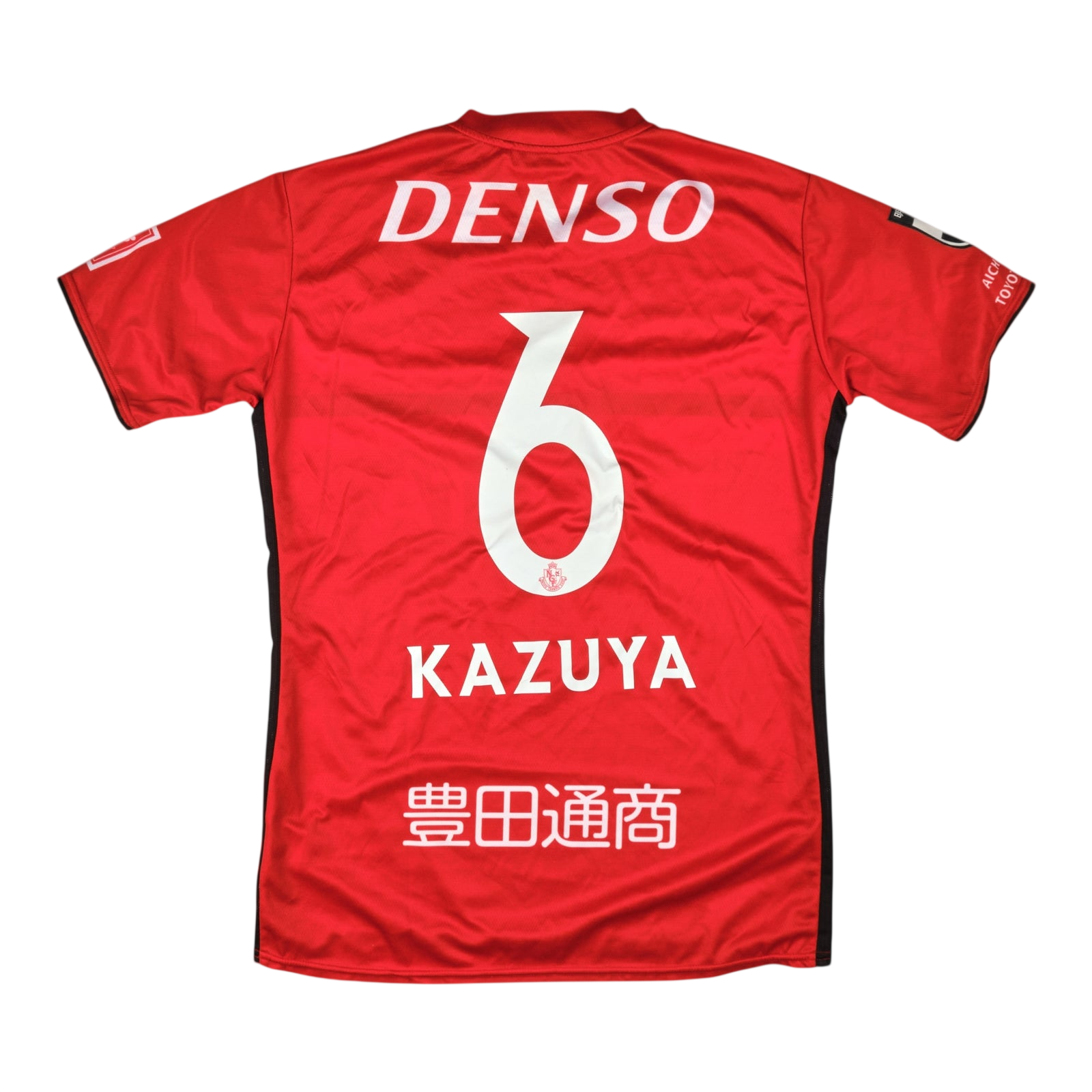 Nagoya Grampus 2019 Home #6 Kazuya — vintage football shirt, back