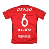 Nagoya Grampus 2019 Home #6 Kazuya — vintage football shirt, back