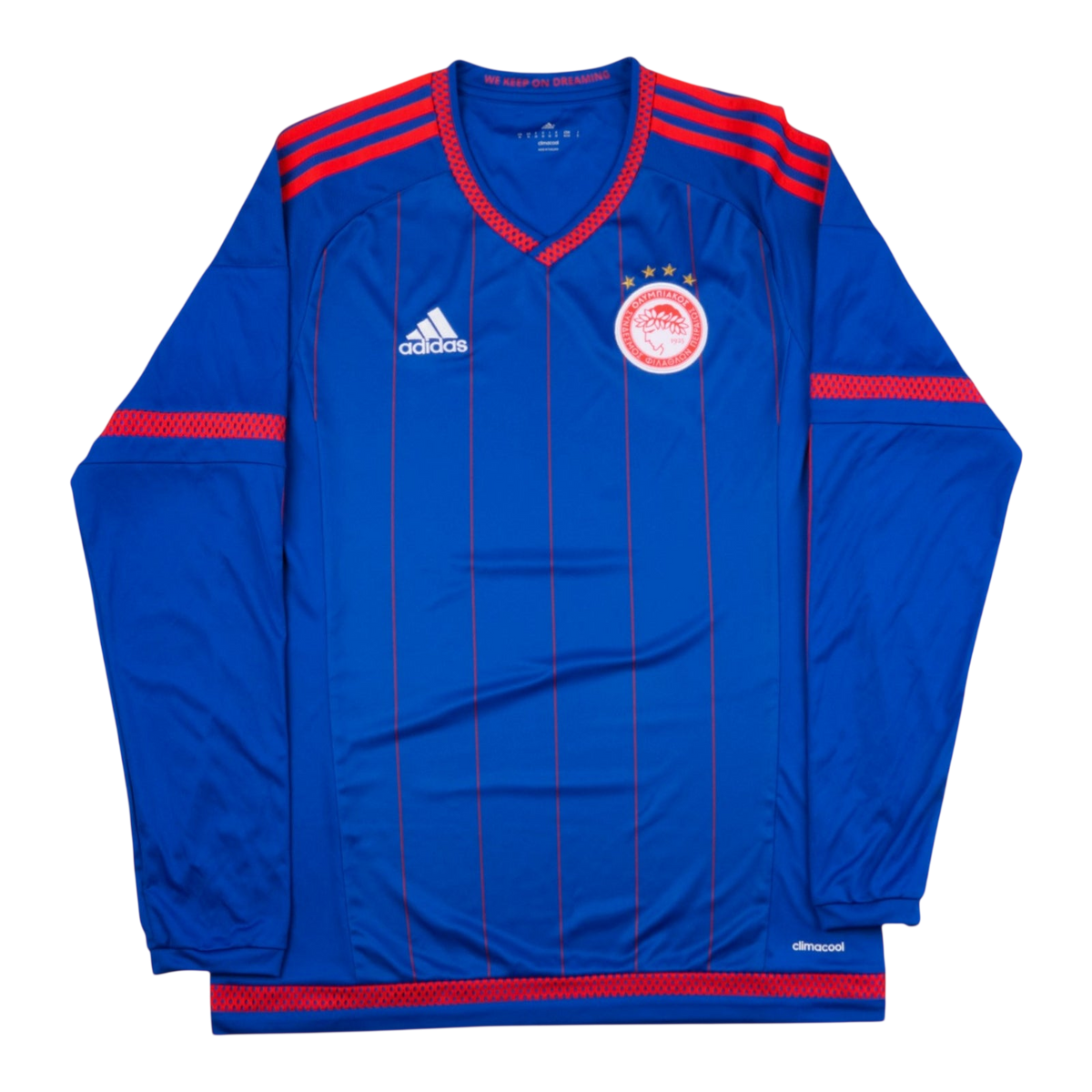 Olympiacos 2015-2016 Away Long Sleeve 90th Anniversary — football shirt