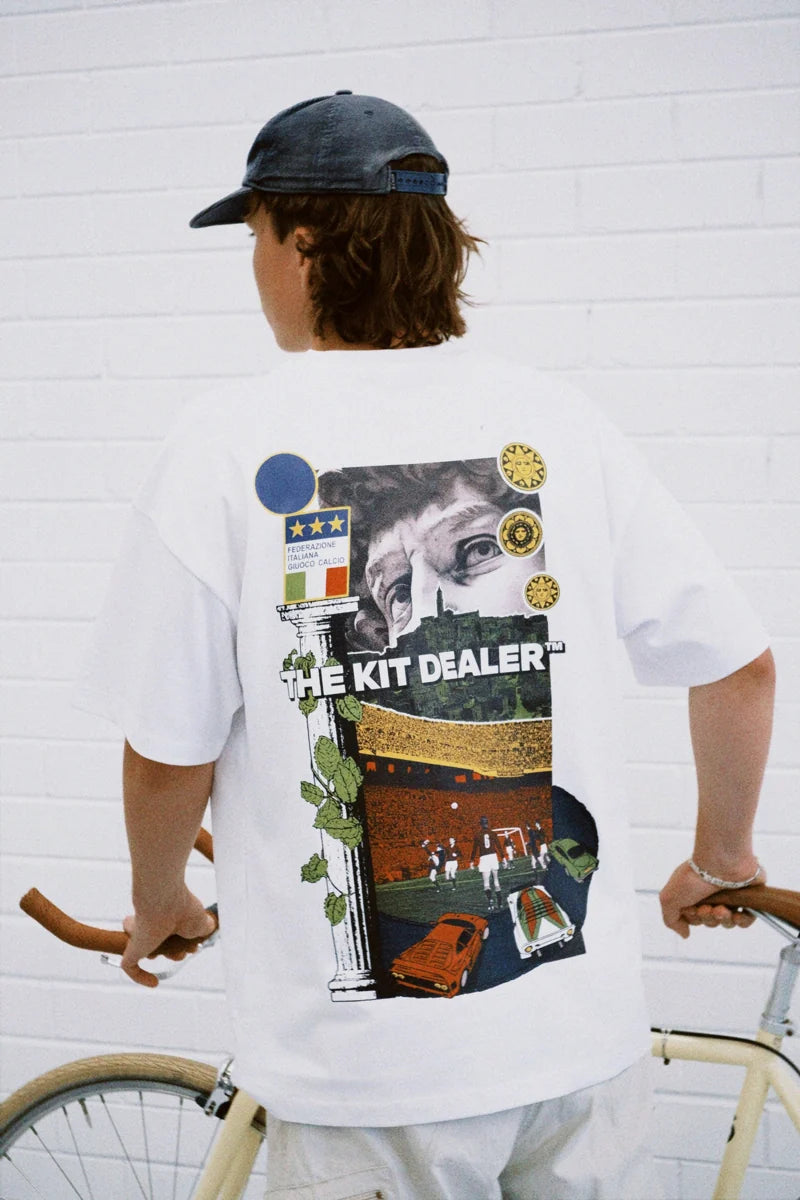 A Kit Dealer tee photographed on location in Perth